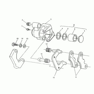 MIDDLE AXLE BRAKE ASSEMBLY 6x6 400L, SWEDISH S948740 and  NORWEGIAN N948740 (4926812681026A)