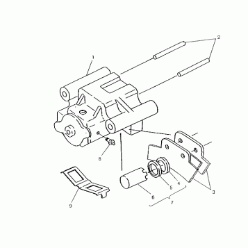 REAR BRAKE ASSEMBLY 6x6 400L, SWEDISH S948740 and  NORWEGIAN N948740 (4926812681034A)