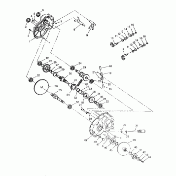 GEARCASE ASSEMBLY 6x6 400L, SWEDISH S948740 (4926812681041A)