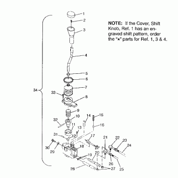 SHIFT LINKAGE ASSEMBLY 6x6 400L, SWEDISH S948740 and  NORWEGIAN N948740 (4926812681045A)