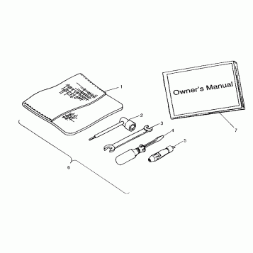 TOOL KIT ASSEMBLY 6x6 400L, SWEDISH S948740 and  NORWEGIAN N948740 (4926812681046A)