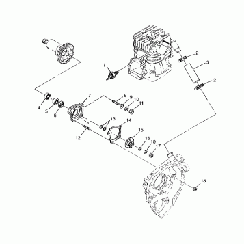 WATER PUMP 6x6 400L, SWEDISH S948740 and  NORWEGIAN N948740 (4926812681050A)