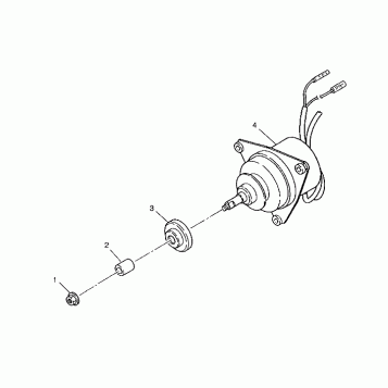 FAN MOTOR 6x6 400L, SWEDISH S948740 and  NORWEGIAN N948740 (4926812681056A)