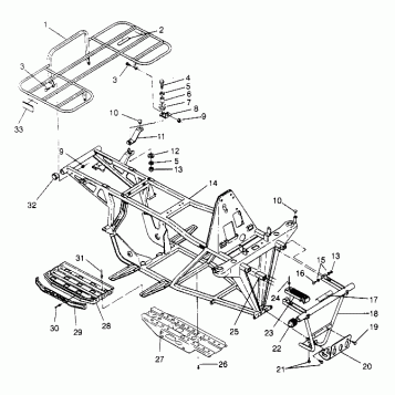 BUMPER and RACK MOUNTING Trail Boss W948527 (4926822682A007)