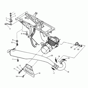 EXHAUST ASSEMBLY Trail Boss W948527 (4926822682A009)