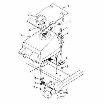 FUEL TANK ASSEMBLY Trail Boss W948527 (4926822682A010)
