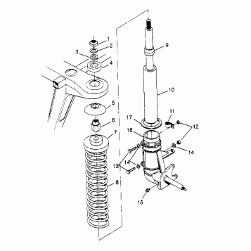 STRUT ASSEMBLY Trail Boss W948527 (4926822682A014)