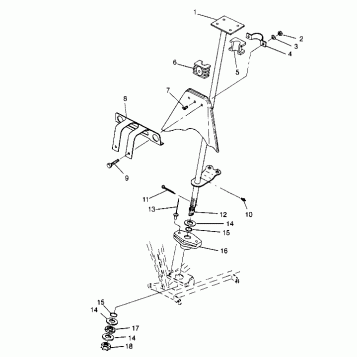 STEERING POST ASSEMBLY Trail Boss W948527 (4926822682B004)