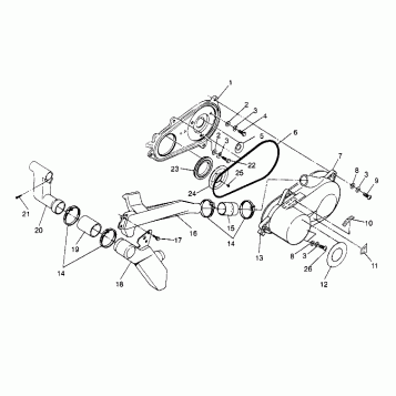 CLUTCH COVER ASSEMBLY Trail Boss W948527 (4926822682B011)