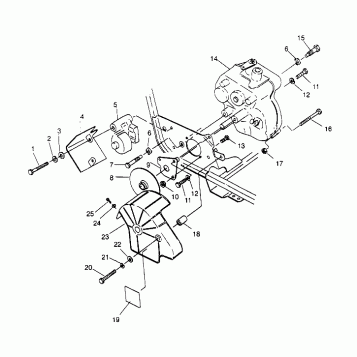GEARCASE/BRAKE MOUNTING Trail Boss W948527 (4926822682B012)