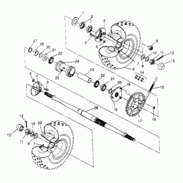 REAR WHEEL DRIVE ASSEMBLY - W948527 (4926822682C001)