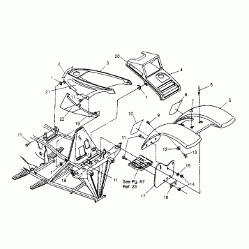 FRONT CAB ASSEMBLY Trail Blazer W947221 (4926832683A005)