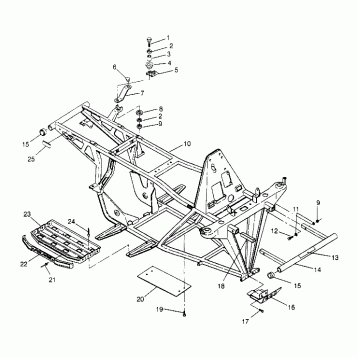 FRAME ASSEMBLY Trail Blazer W947221 (4926832683A007)