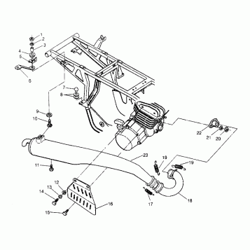 EXHAUST ASSEMBLY Trail Blazer W947221 (4926832683A009)