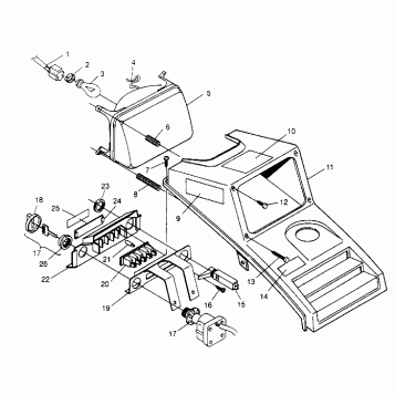 HEADLIGHT ASSEMBLY Trail Blazer W947221 (4926832683A012)