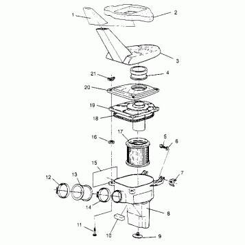 AIR BOX ASSEMBLY Trail Blazer W947221 (4926832683A013)