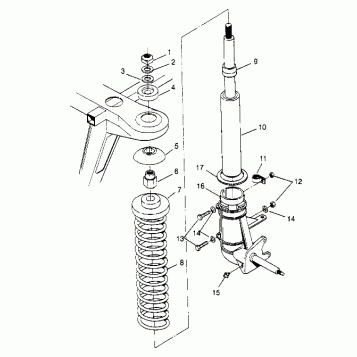 STRUT ASSEMBLY Trail Blazer W947221 (4926832683A014)