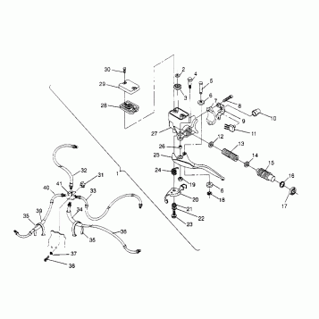 CONTROLS - MASTER CYLINDER/BRAKE LINE Trail Blazer W947221 (4926832683B007)