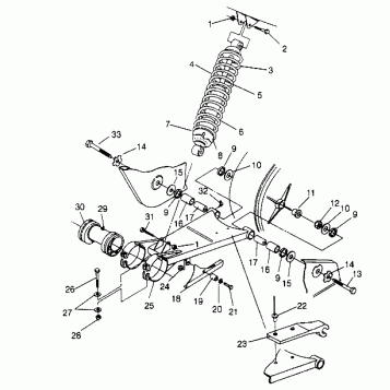 SWING ARM/SHOCK MOUNTING Trail Blazer W947221 (4926832683B008)