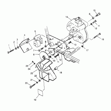 GEARCASE/BRAKE MOUNTING Trail Blazer W947221 (4926832683B012)
