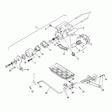 REAR BRAKE ASSEMBLY Trail Blazer W947221 (4926832683B013)