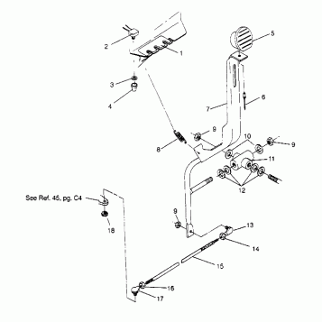 SHIFT LINKAGE ASSEMBLY Trail Blazer W947221 (4926832683B014)
