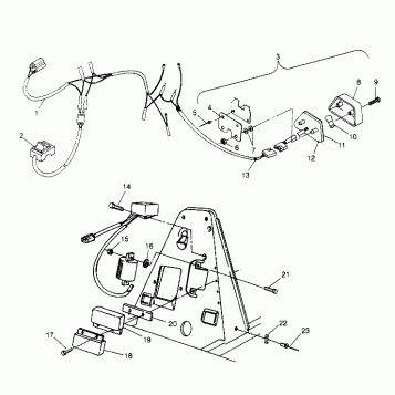 ELECTRICAL/TAILLIGHT ASSEMBLY Trail Blazer W947221 (4926832683C002)