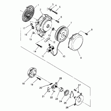RECOIL STARTER Trail Blazer W947221 (4926832683C008)