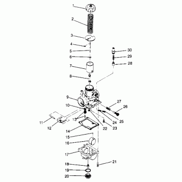 CARBURETOR Trail Blazer W947221 (4926832683C010)