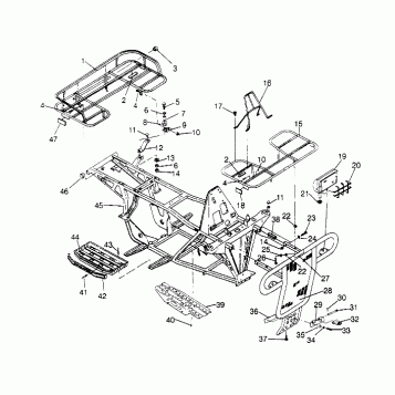 BUMPER/RACK MOUNTING Sportsman 4x4 W948040 (4926842684A007)