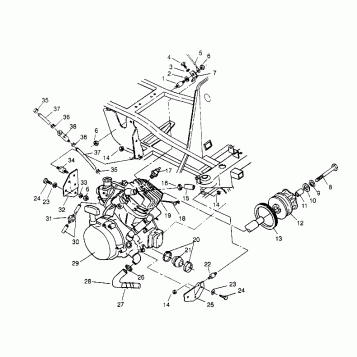 ENGINE MOUNTING Sportsman 4x4 W948040 (4926842684A008)