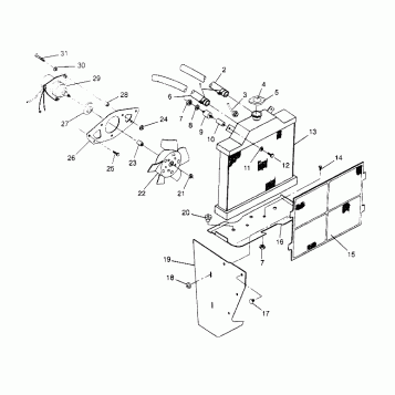 COOLING SYSTEM Sportsman 4x4 W948040 (4926842684A009)