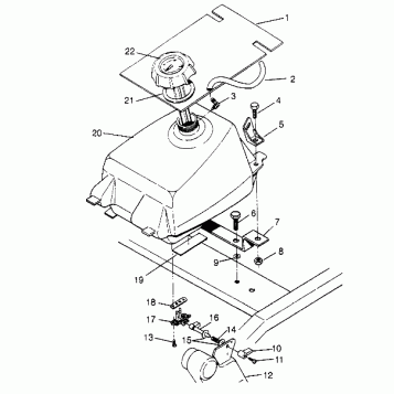 FUEL TANK ASSEMBLY Sportsman 4x4 W948040 (4926842684A011)