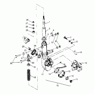 FRONT STRUT ASSEMBLY Sportsman 4x4 W948040 (4926842684B004)