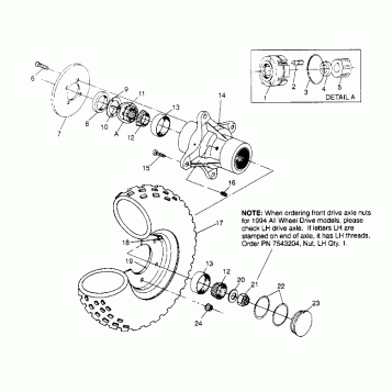 FRONT WHEEL ASSEMBLY Sportsman 4x4 W948040 (4926842684B005)