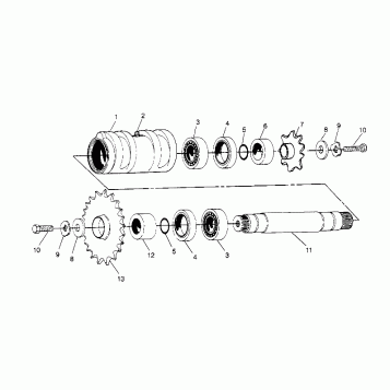 CENTER TIGHTENER ASSEMBLY Sportsman 4x4 W948040 (4926842684B012)