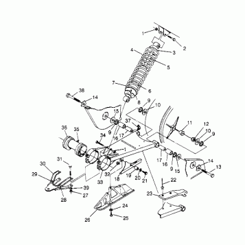 SWING ARM/SHOCK MOUNTING Sportsman 4x4 W948040 (4926842684B013)