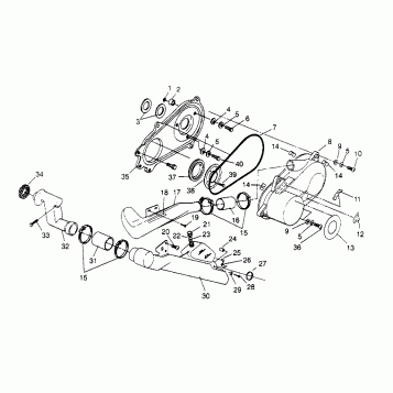 CLUTCH COVER ASSEMBLY Sportsman 4x4 W948040 (4926842684B014)