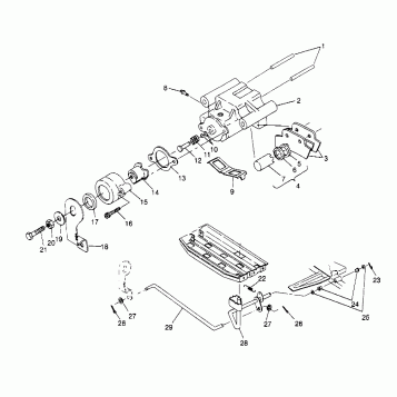 REAR BRAKE ASSEMBLY Sportsman 4x4 W948040 (4926842684C004)