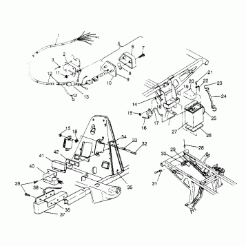 ELECTRICAL/TAILLIGHT ASSEMBLY Sportsman 4x4 W948040 (4926842684C009)