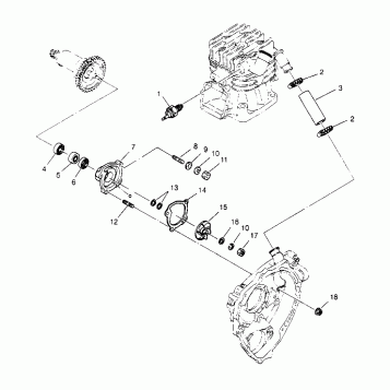 WATER PUMP Sportsman 4x4 W948040 (4926842684C014)