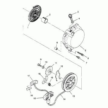 RECOIL STARTER Sportsman 4x4 W948040 (4926842684D003)
