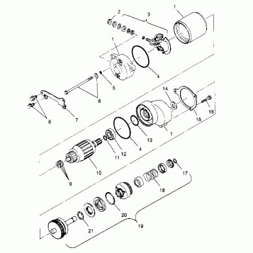 STARTING MOTOR Sportsman 4x4 W948040 (4926842684D004)
