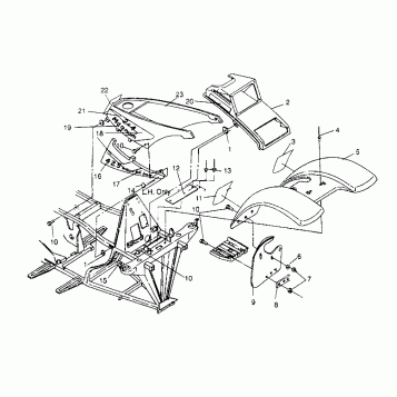 FRONT CAB ASSEMBLY Magnum 2x4 W957544 (4926852685A006)