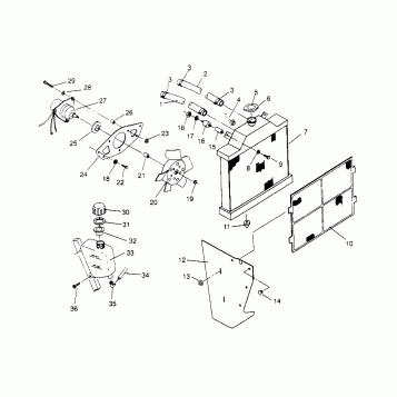 COOLING SYSTEM Magnum 2x4 W957544 (4926852685A010)