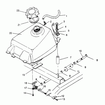FUEL TANK ASSEMBLY Magnum 2x4 W957544 (4926852685A012)