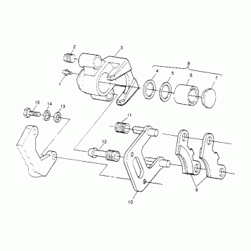 FRONT BRAKE ASSEMBLY Magnum 2x4 W957544 (4926852685B004)