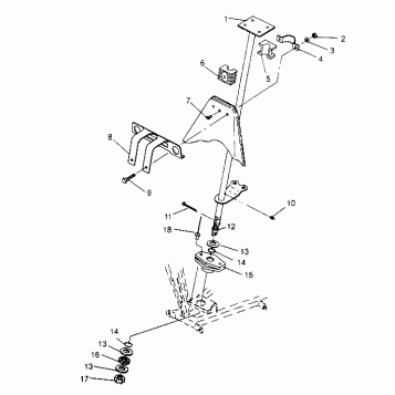 STEERING POST ASSEMBLY Magnum 2x4 W957544 (4926852685B006)