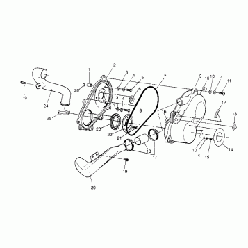 CLUTCH COVER ASSEMBLY Magnum 2x4 W957544 (4926852685B014)