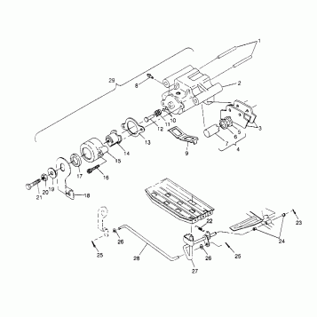 REAR BRAKE ASSEMBLY Magnum 2x4 W957544 (4926852685C002)